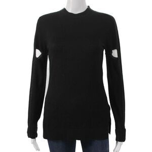 Amanda Wakeley Women Cashmere Black Pullover Sweater Size S